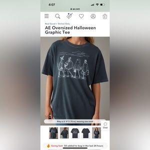 AE Oversized Halloween graphic tee